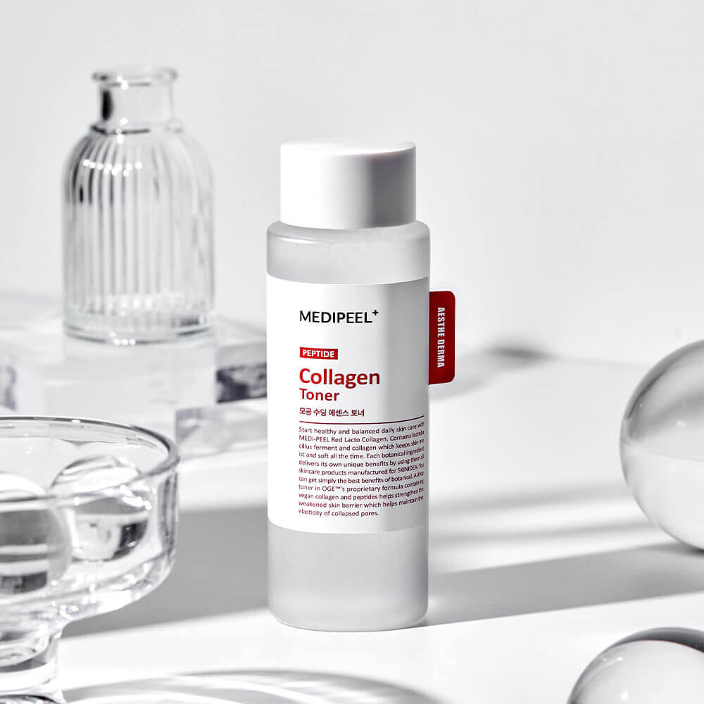 Успокаивающий тонер с коллагеном MEDIPEEL Red Lacto Collagen Soothing Essence Toner