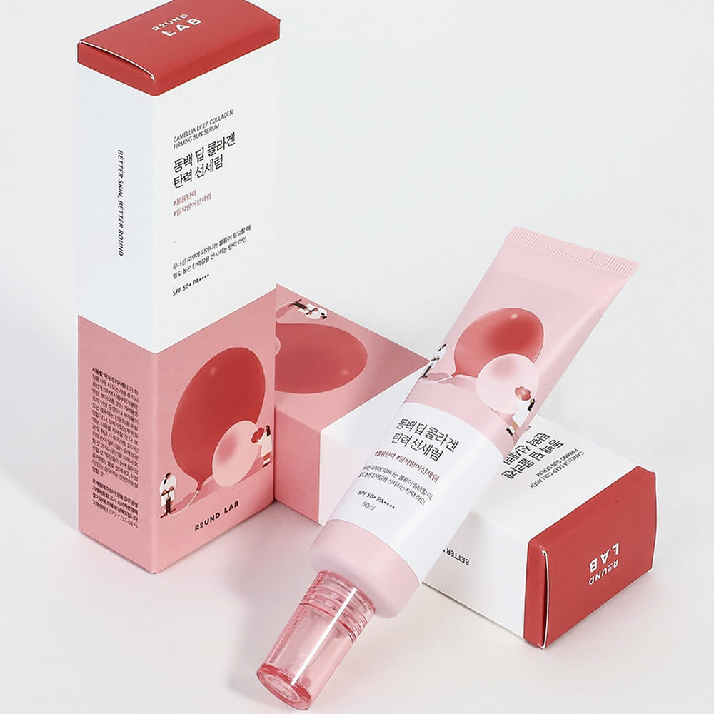 Солнцезащитная сыворотка с коллагеном Round Lab Camellia Deep Collagen Firming Sun Serum SPF50+ PA++++ Солнцезащитная сыворотка с коллагеном Round Lab Camellia Deep Collagen Firming Sun Serum SPF50+ PA++++