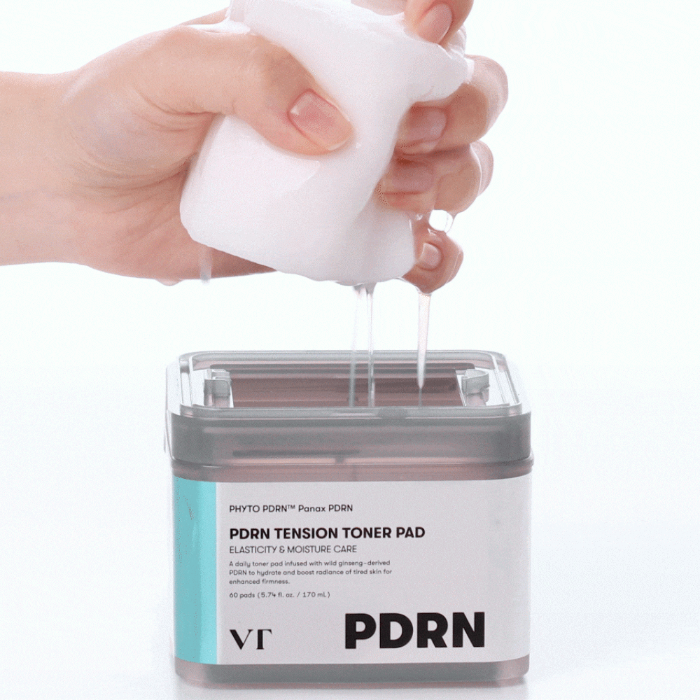 Тонер-пэды с ПДРН для сияния кожи VT Cosmetics PDRN Tension Toner Pad