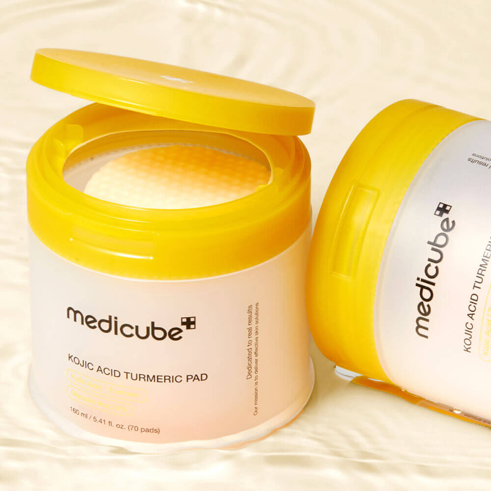 Отшелушивающие тонер-пэды с койевой кислотой medicube Kojic Acid Turmeric Pad