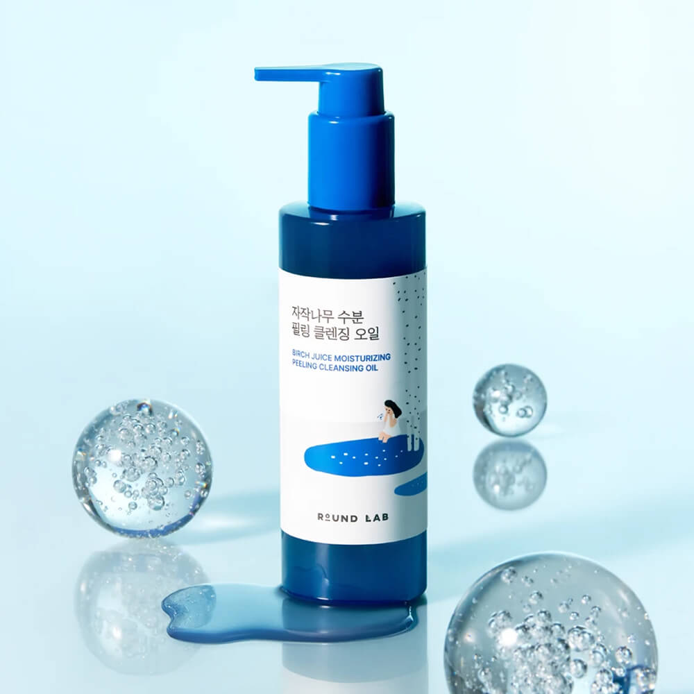 Гидрофильное масло с берёзовым соком Round Lab Birch Juice Moisturizing Peeling Cleansing Oil