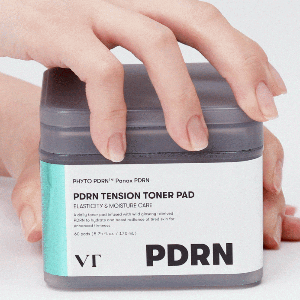 Тонер-пэды с ПДРН для сияния кожи VT Cosmetics PDRN Tension Toner Pad