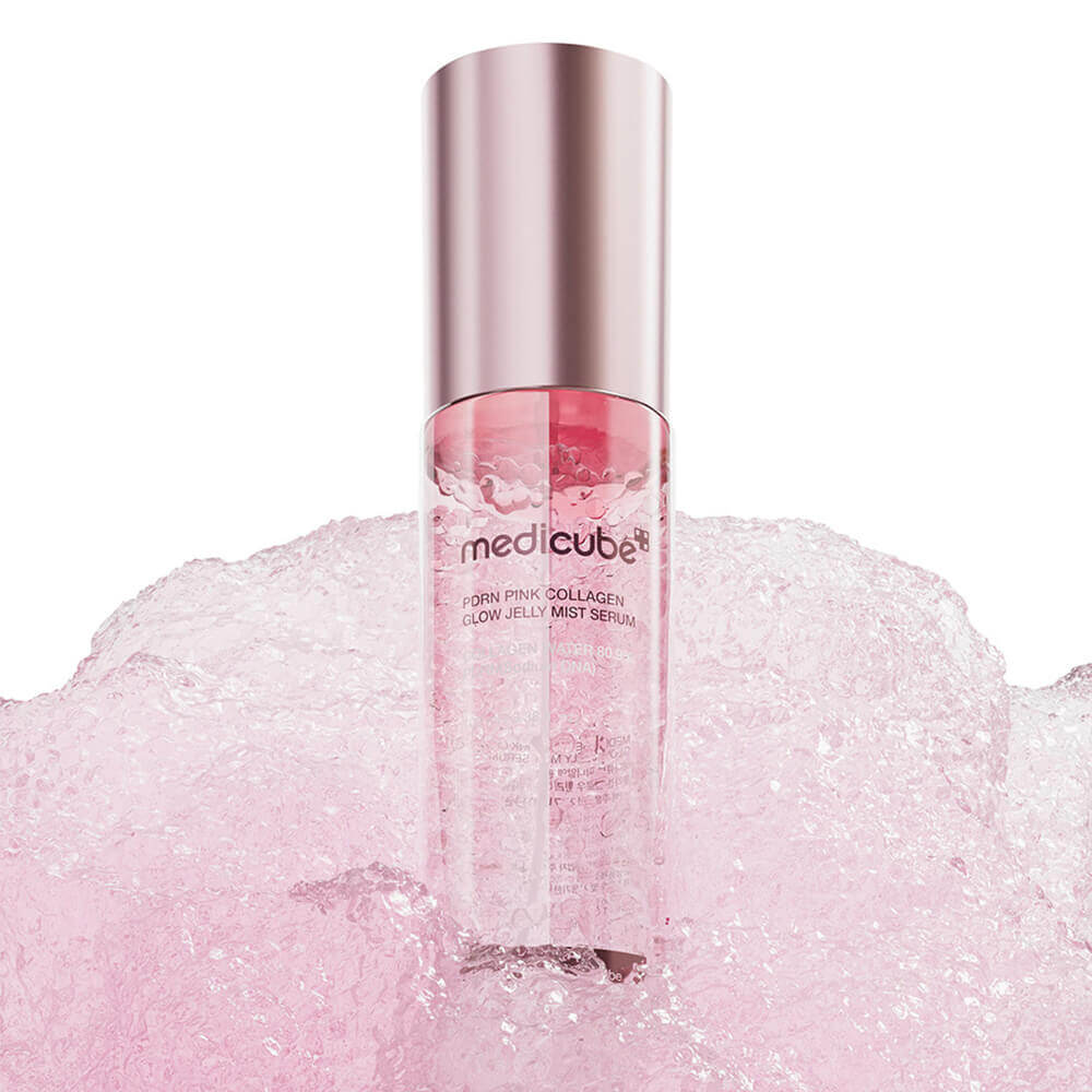 Мист с ПДРН и коллагеном для сияния кожи medicube PDRN Pink Collagen Glow Jelly Mist Serum