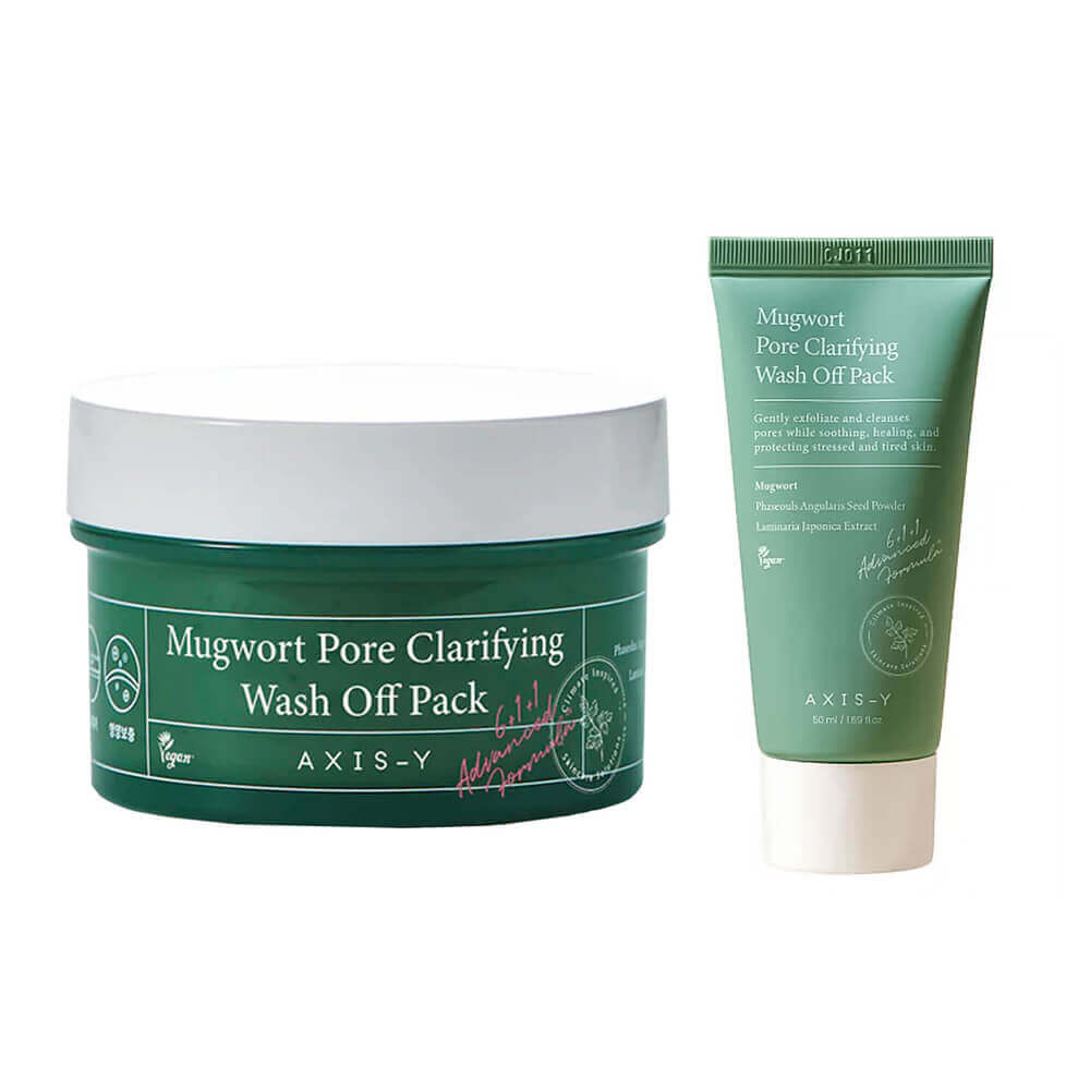 Очищающая глиняная маска с полынью AXIS-Y Mugwort Pore Clarifying Wash Off Pack 100 мл