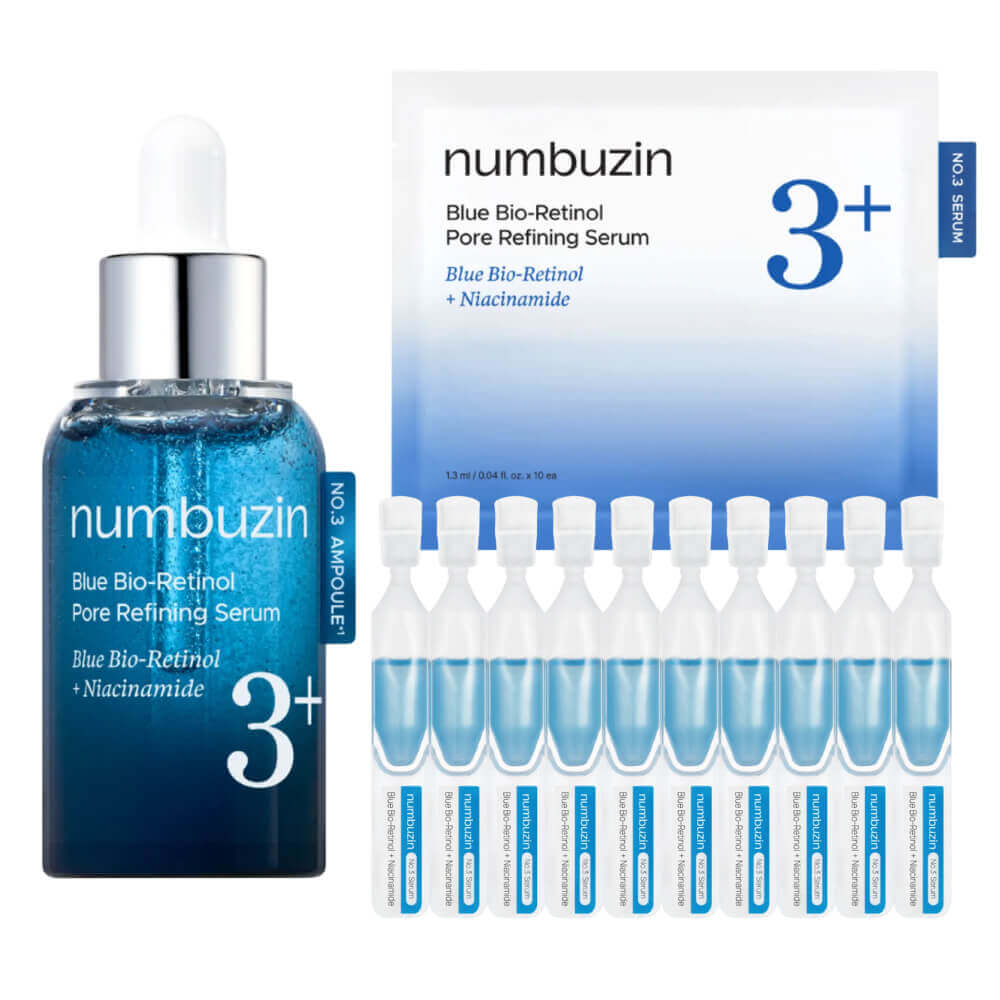 Сыворотка для сужения пор с ретинолом numbuzin No.3 Blue Bio-Retinol Pore Refining Serum 30 мл