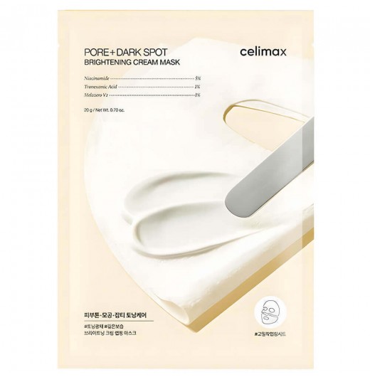 Осветляющая кремовая маска Celimax Pore+Dark Spot Brightening Cream Mask