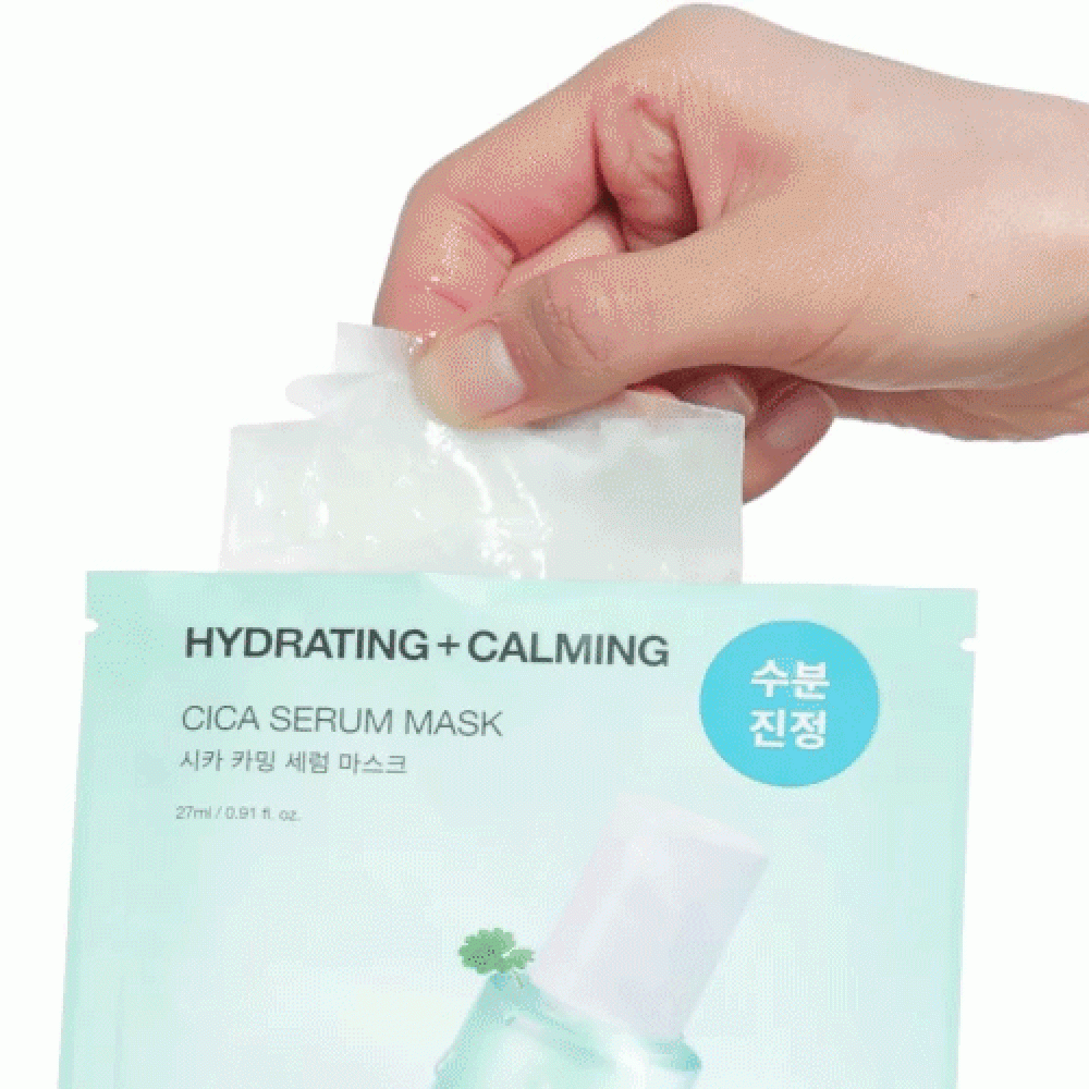 Успокаивающая маска с экстрактом центеллы Celimax Cica Calming Serum Mask