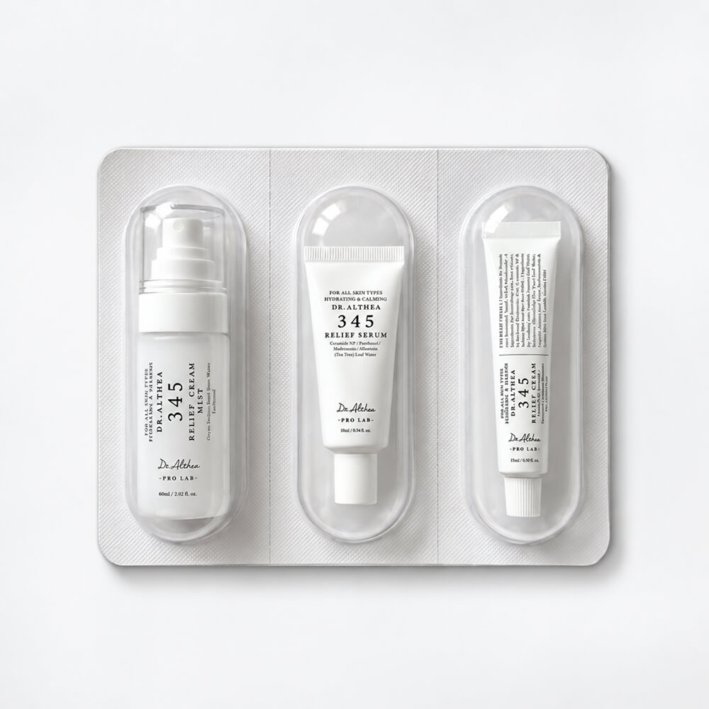 Лимитированный набор миниатюр успокаивающих средств для лица Dr. Althea 345 Travel Set