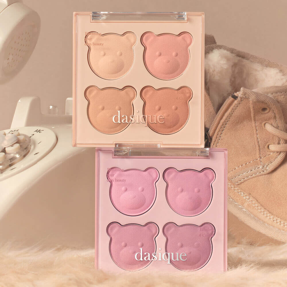 Палетка румян Dasique Blending Mood Cheek Bear Limited Edition 17 Mauve Bear