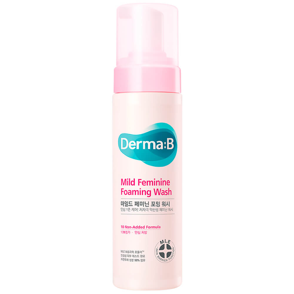 Слабокислотная очищающая пенка для интимной гигиены Derma:B Mild Feminine Foaming Wash Слабокислотная очищающая пенка для интимной гигиены Derma:B Mild Feminine Foaming Wash