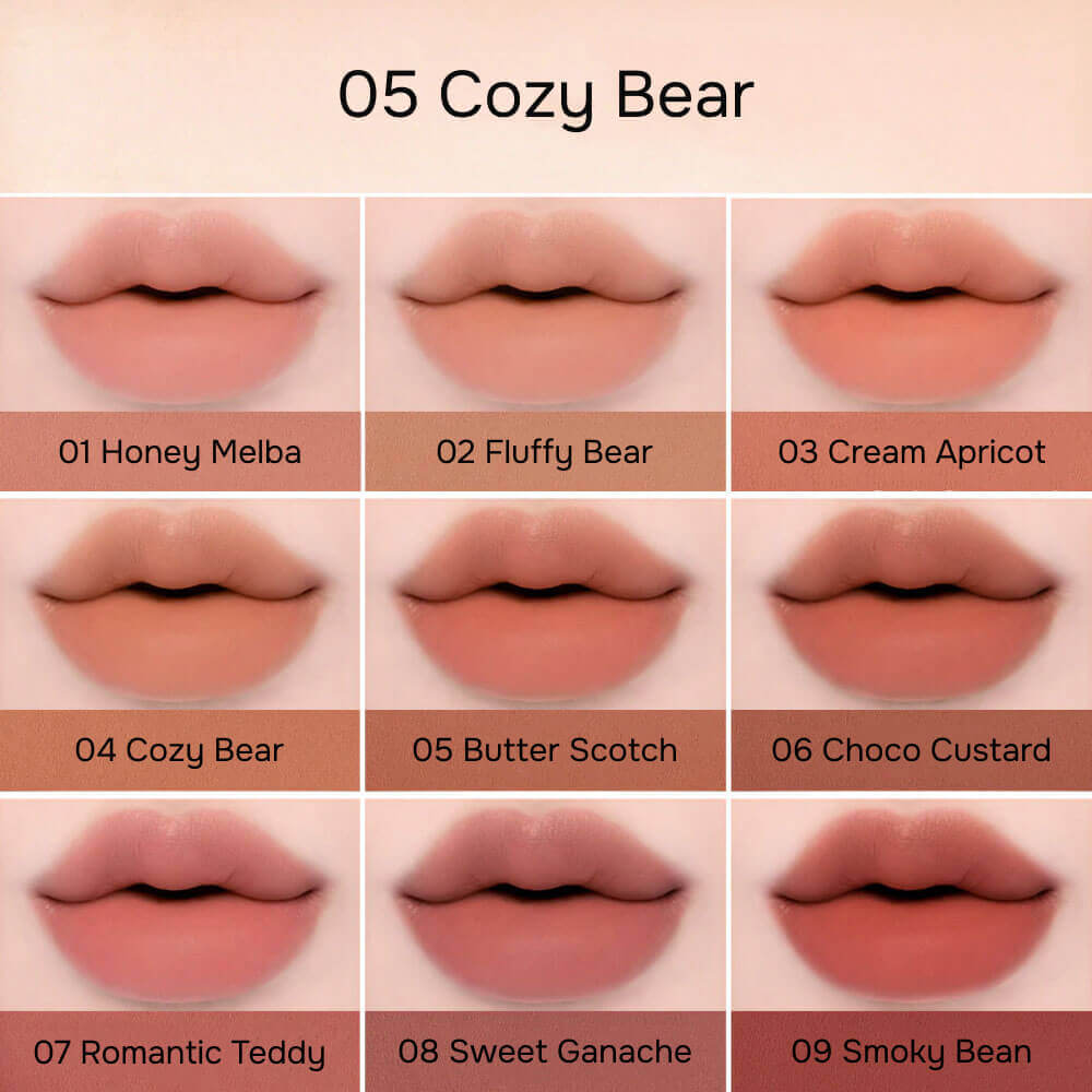 Кремовая палетка для макияжа губ и щёк Dasique Mood Painting Lip & Cheek Palette 05 Cozy Bear
