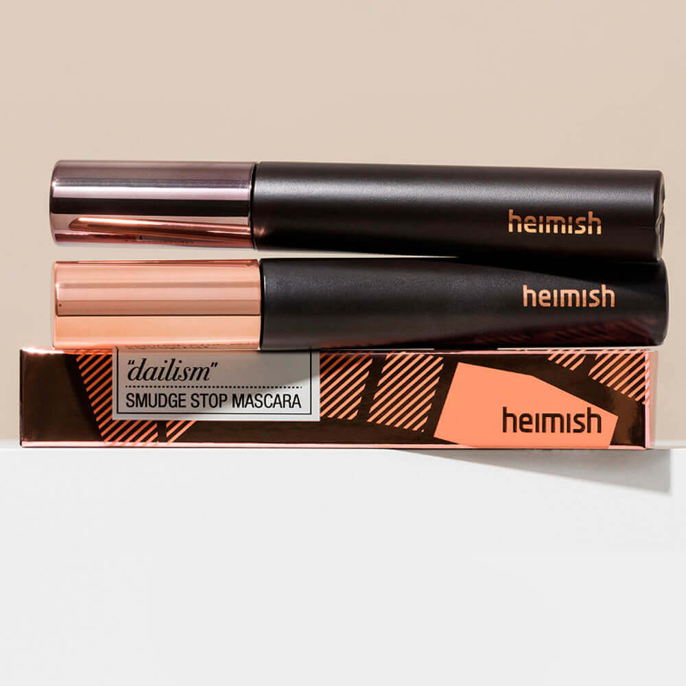 Удлиняющая чёрная тушь с эффектом подкручивания Heimish Dailism Smudge Stop Mascara Curling 01 Black