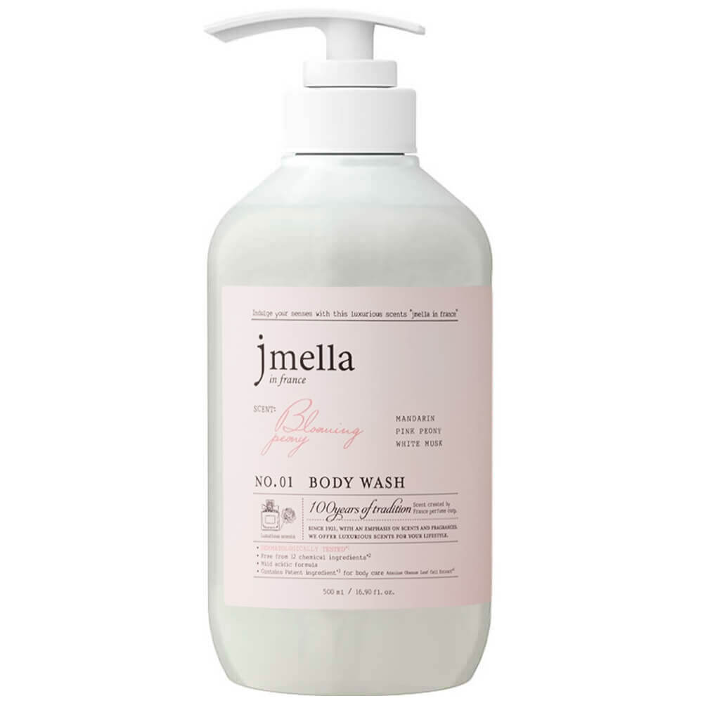 Слабокислотный парфюмированный гель для душа Jmella In France Blooming Body Wash 01 Blooming Peony