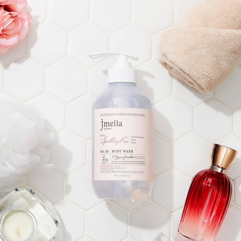 Слабокислотный парфюмированный гель для душа Jmella In France Blooming Body Wash 01 Blooming Peony