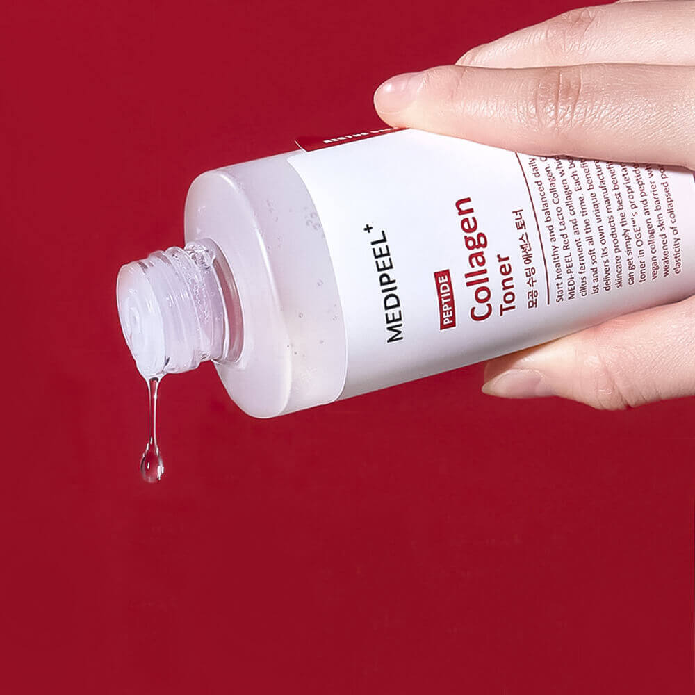 Успокаивающий тонер с коллагеном MEDIPEEL Red Lacto Collagen Soothing Essence Toner