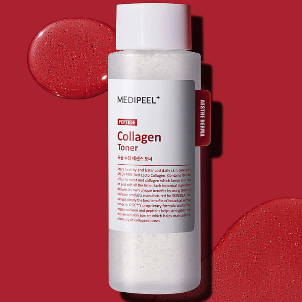 Успокаивающий тонер с коллагеном MEDIPEEL Red Lacto Collagen Soothing Essence Toner