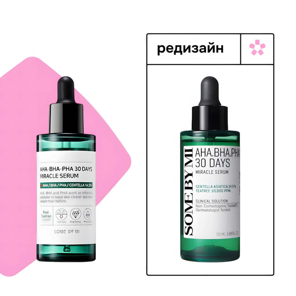 Сыворотка с кислотами для проблемной кожи Some By Mi AHA BHA PHA 30 Days Miracle Serum Сыворотка с кислотами для проблемной кожи Some By Mi AHA BHA PHA 30 Days Miracle Serum