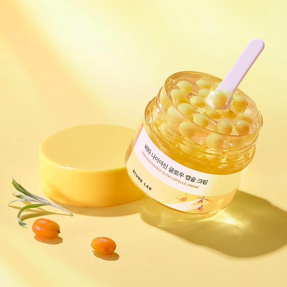 Осветляющий капсульный крем с ниацинамидом Round Lab Vita Niacinamide Glow Capsule Cream