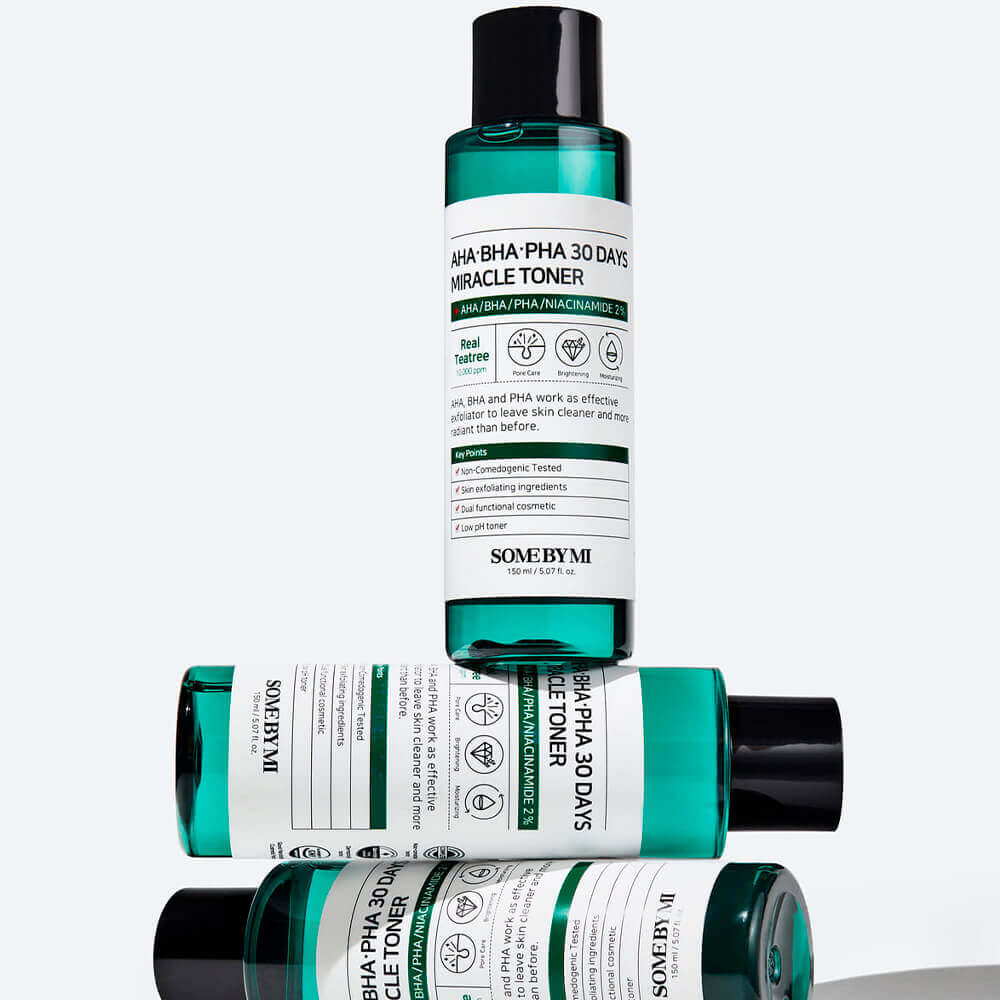 Кислотный очищающий тоник для проблемной кожи Some By Mi AHA-BHA-PHA 30 Days Miracle Toner Кислотный очищающий тоник для проблемной кожи Some By Mi AHA-BHA-PHA 30 Days Miracle Toner