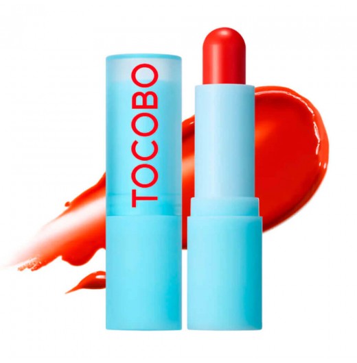 Увлажняющий оттеночный бальзам для губ Tocobo Glass Tinted Lip Balm 013 Tangerine Red