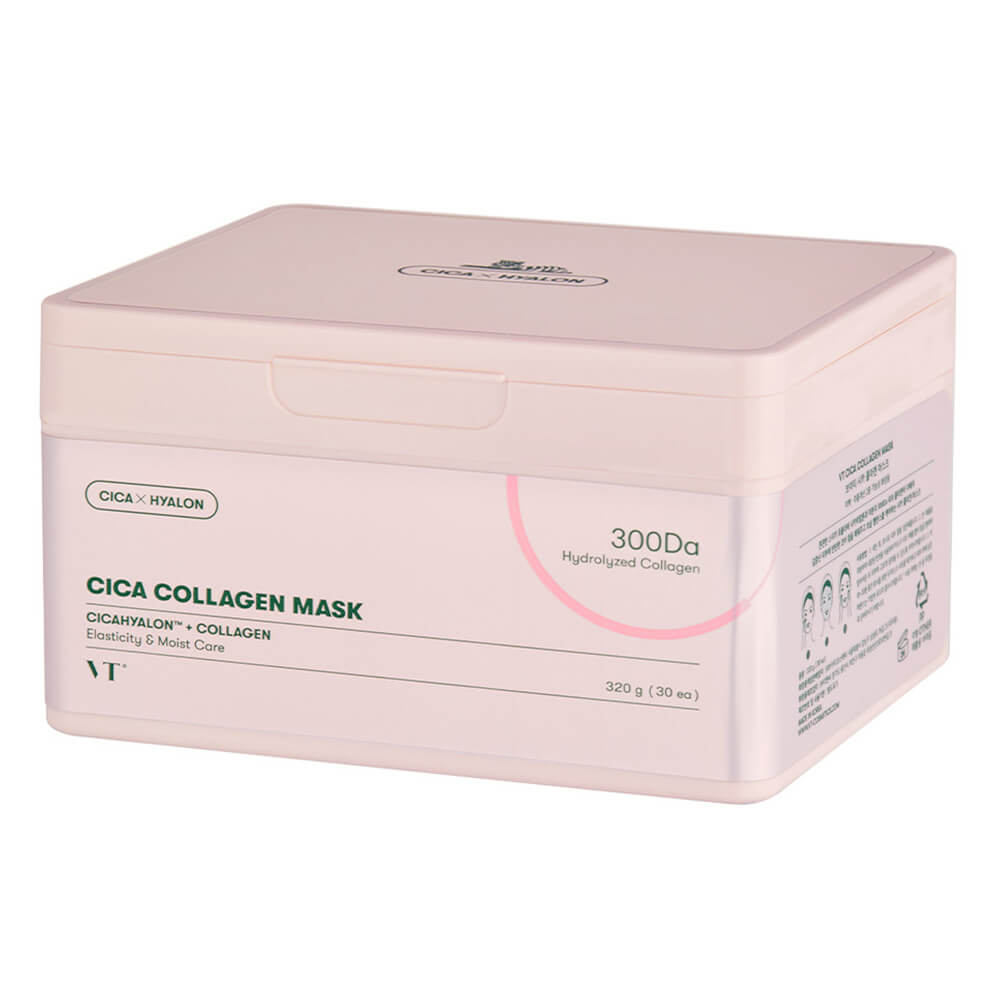 Набор тканевых масок с коллагеном для эластичности кожи VT Cosmetics Cica Collagen Mask Набор тканевых масок с коллагеном для эластичности кожи VT Cosmetics Cica Collagen Mask
