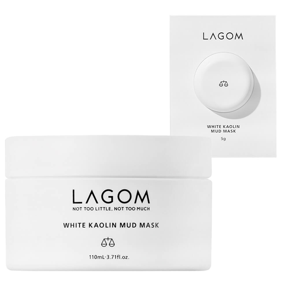 Отшелушивающая глиняная маска Lagom White Kaolin Mud Mask 5 мл