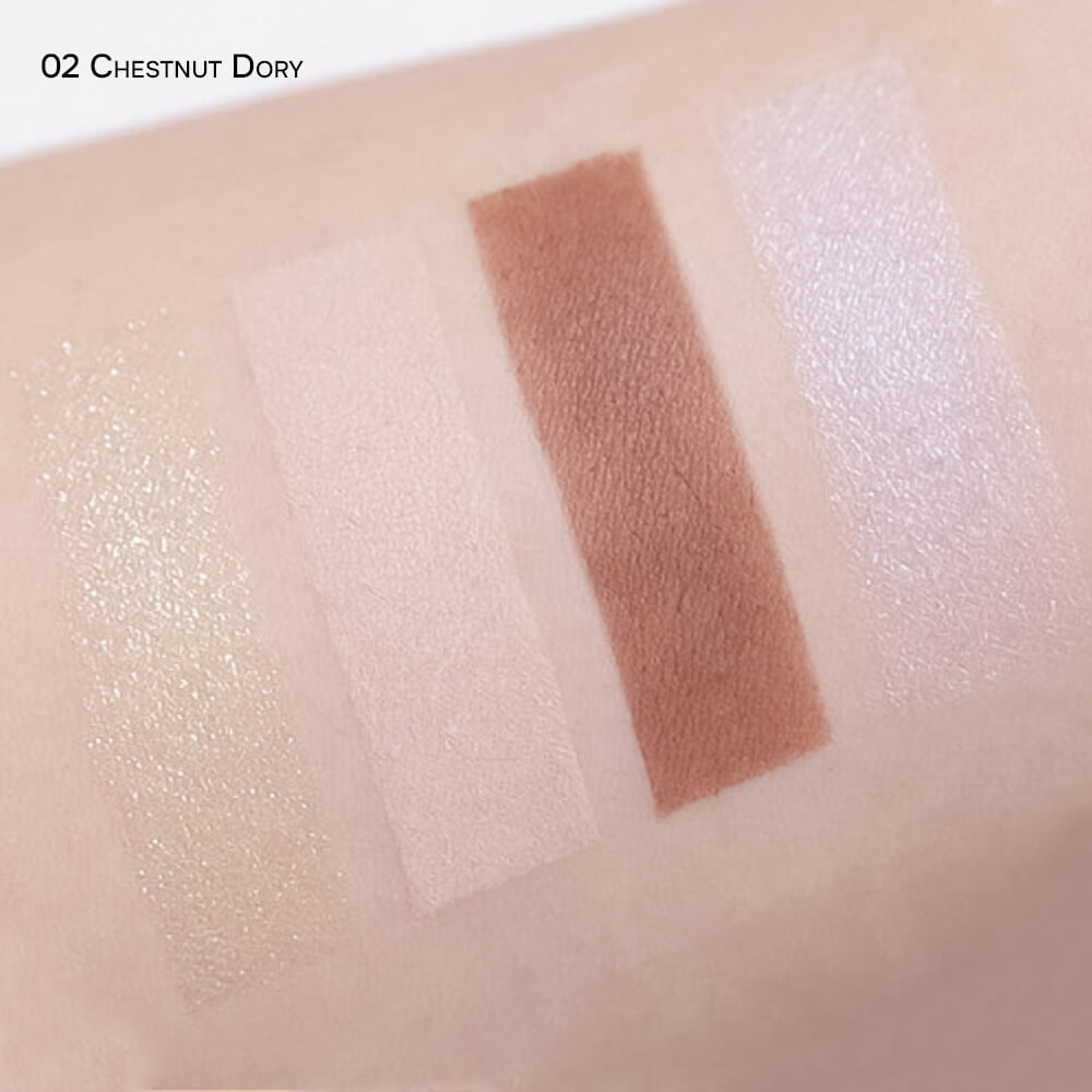 Компактная палетка теней для век colorgram Tintin Dory Eyeshadow Palette 02 Chestnut Dory