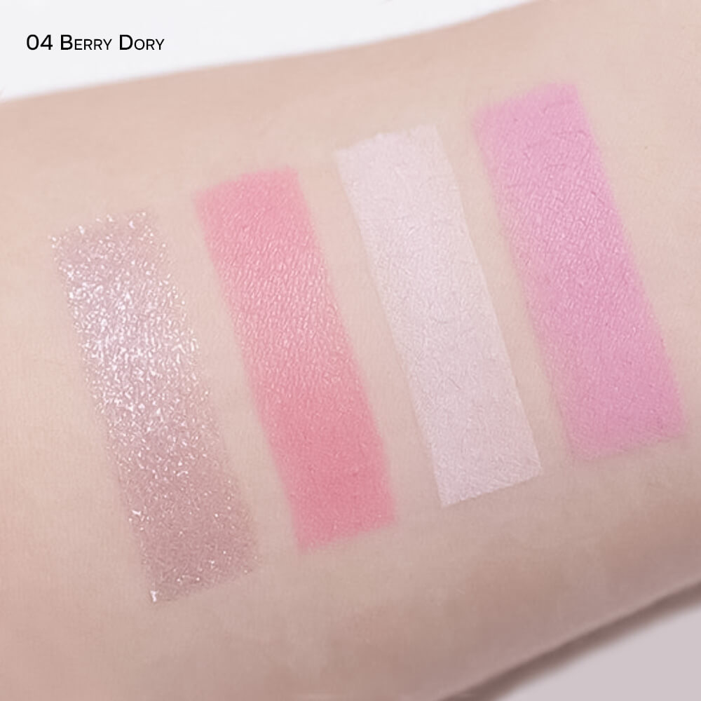 Компактная палетка теней для век colorgram Tintin Dory Eyeshadow Palette 04 Berry Dory