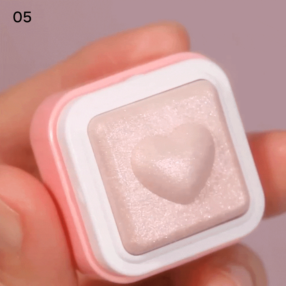Компактный хайлайтер для лица colorgram Milk Bling Heartlighter 02 Pink Heart