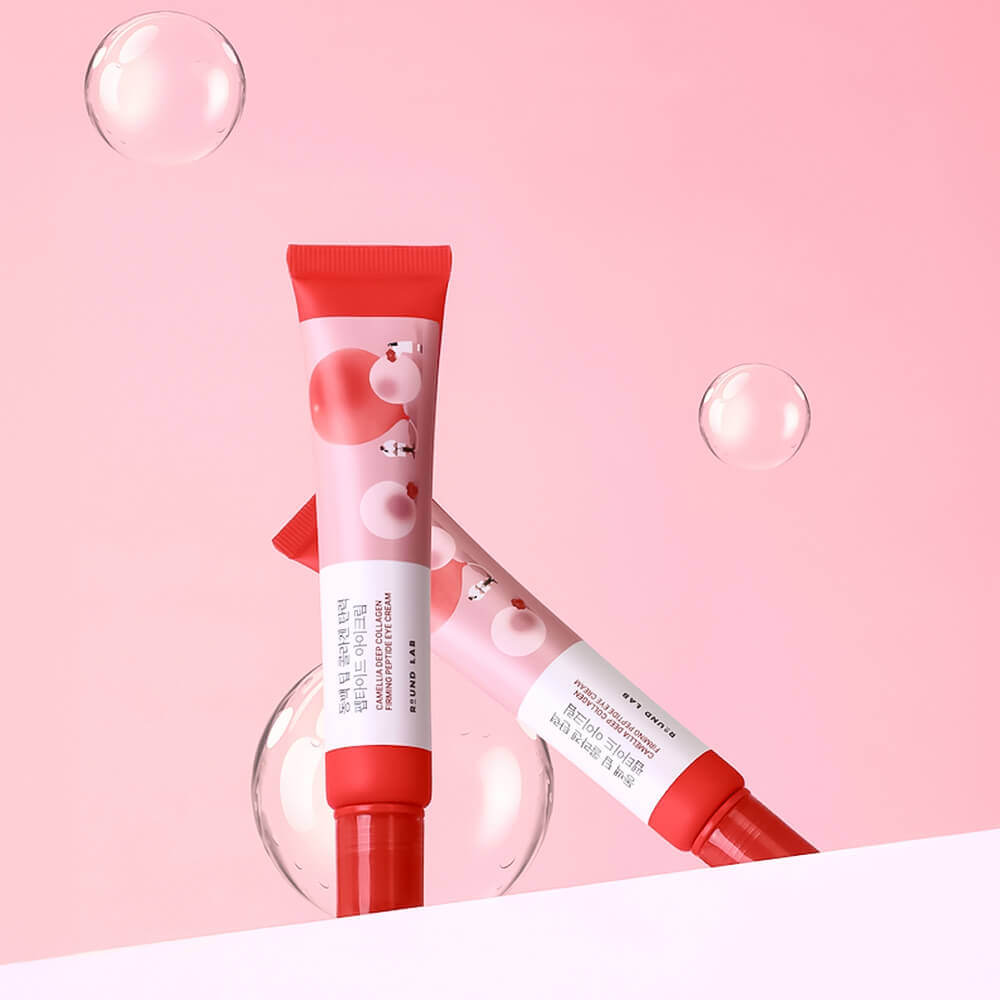 Массажный крем для век с камелией Round Lab Camellia Deep Eye Cream