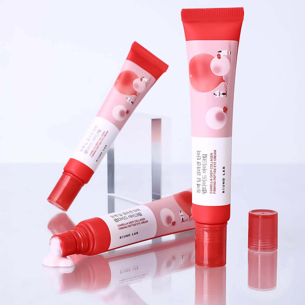 Массажный крем для век с камелией Round Lab Camellia Deep Eye Cream