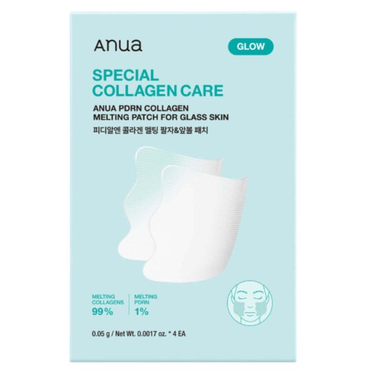 Набор тающих патчей для лица с ПДРН Anua PDRN Collagen Melting Patch For Glass Skin