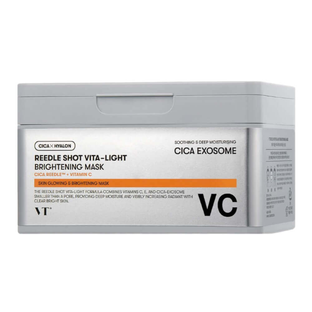 Набор осветляющих тканевых масок с микроиглами VT Cosmetics Reedle Shot Vita-Light Brightening Mask Набор осветляющих тканевых масок с микроиглами VT Cosmetics Reedle Shot Vita-Light Brightening Mask