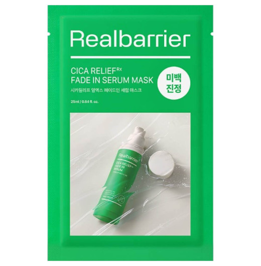 Успокаивающая экспресс-маска с комплексом CICA Real Barrier Cica Relief RX Fade In Serum Mask
