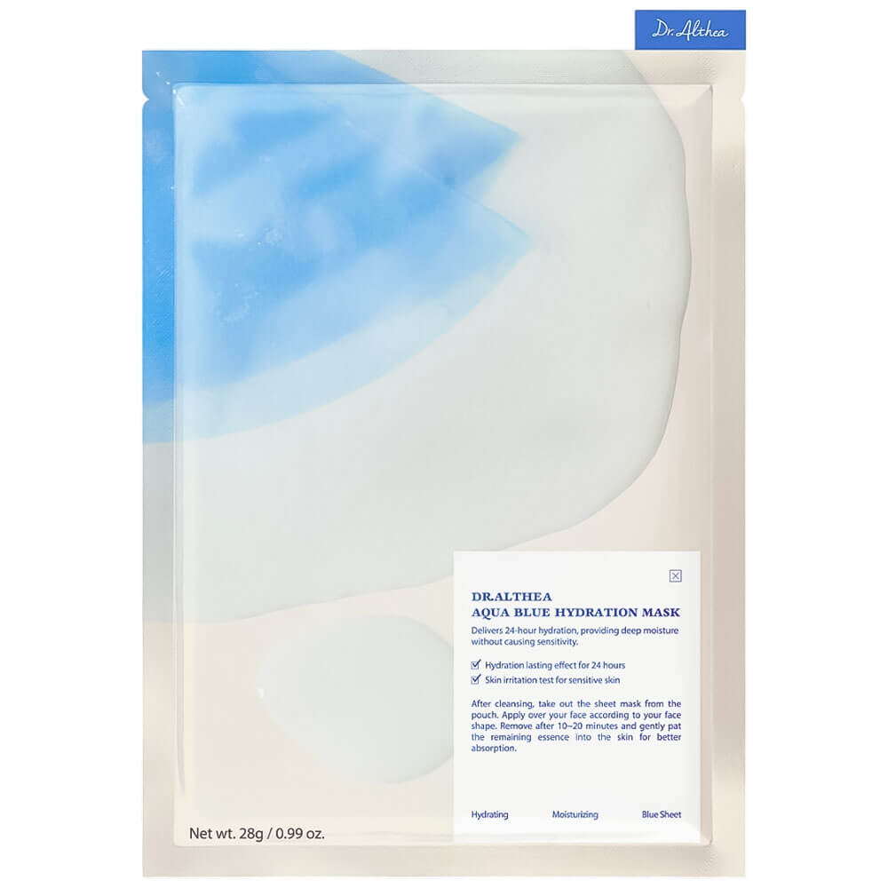 Увлажняющая тканевая маска с азуленом и агавой Dr. Althea Aqua Blue Hydration Mask Увлажняющая тканевая маска с азуленом и агавой Dr. Althea Aqua Blue Hydration Mask