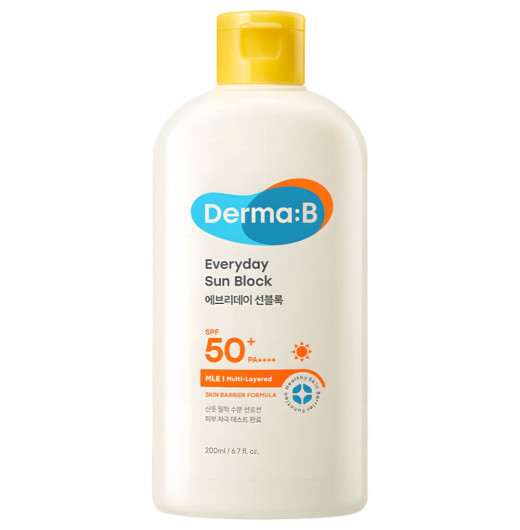Ламеллярный солнцезащитный лосьон для лица и тела Derma:B Everyday Sun Block SPF50+ PA++++