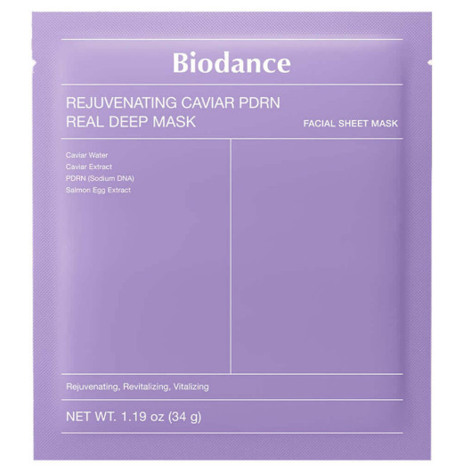 Ночная гидрогелевая маска с ПДРН и икрой Biodance Rejuvenating Caviar PDRN Real Deep Mask
