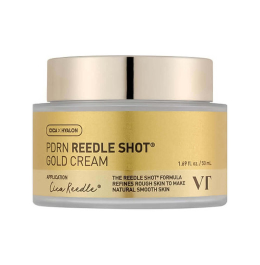 Омолаживающий крем с золотом и ПДРН VT Cosmetics PDRN Reedle Shot Gold Cream