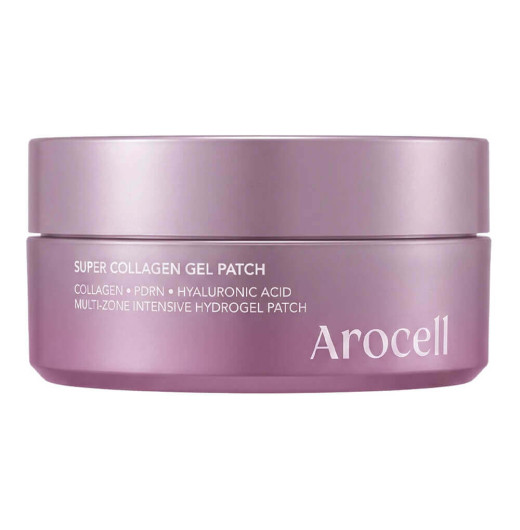 Увлажняющие гидрогелевые патчи для век с ПДРН Arocell Super Collagen Gel Patch 60 шт