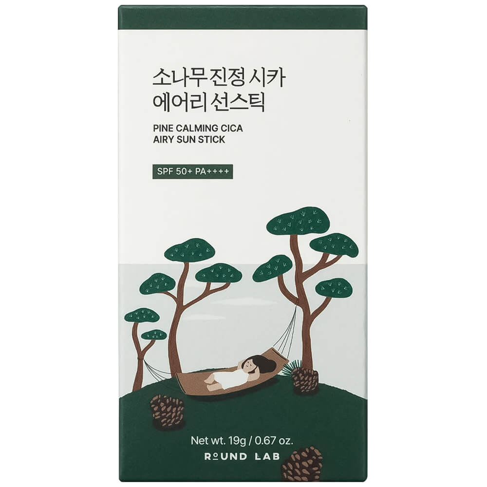 Солнцезащитный стик с экстрактом сосны Round Lab Pine Calming Cica Airy Sun Stick SPF50+ PA++++