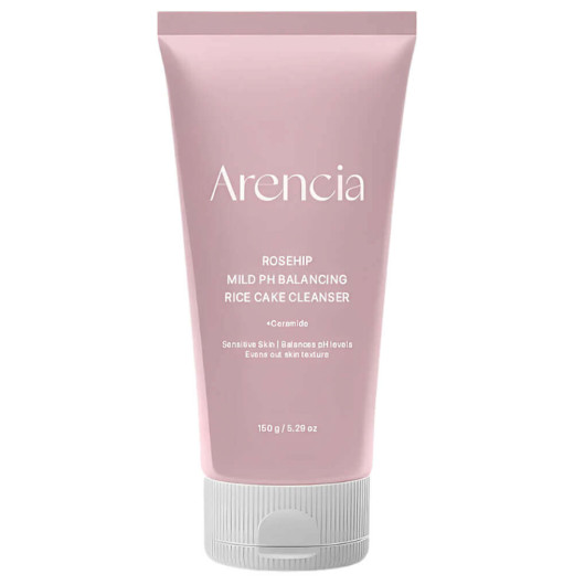 Мягкая пенка для умывания с шиповником Arencia Rosehip Mild pH Balancing Rice Cake Cleanser