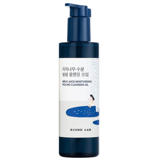 Гидрофильное масло с берёзовым соком Round Lab Birch Juice Moisturizing Peeling Cleansing Oil