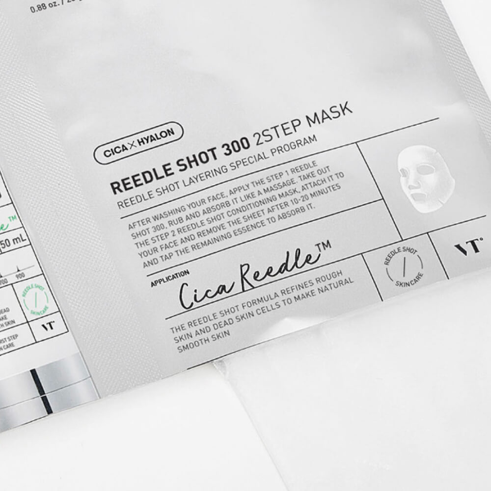 Интенсивная двухфазная маска с микроиглами VT Cosmetics Reedle Shot 300 2Step Mask