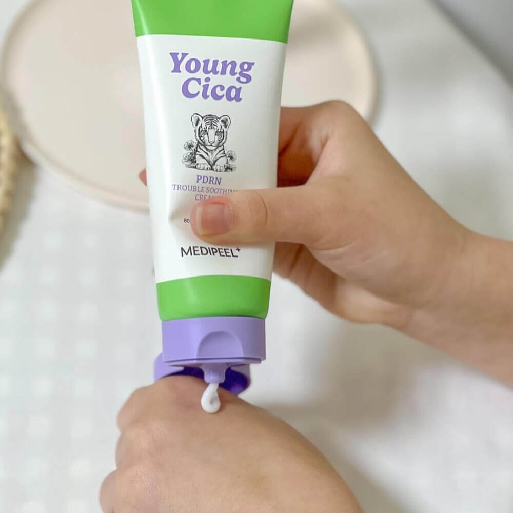 Успокаивающий крем с центеллой и ПДРН MEDIPEEL Young Cica PDRN Trouble Soothing Cream