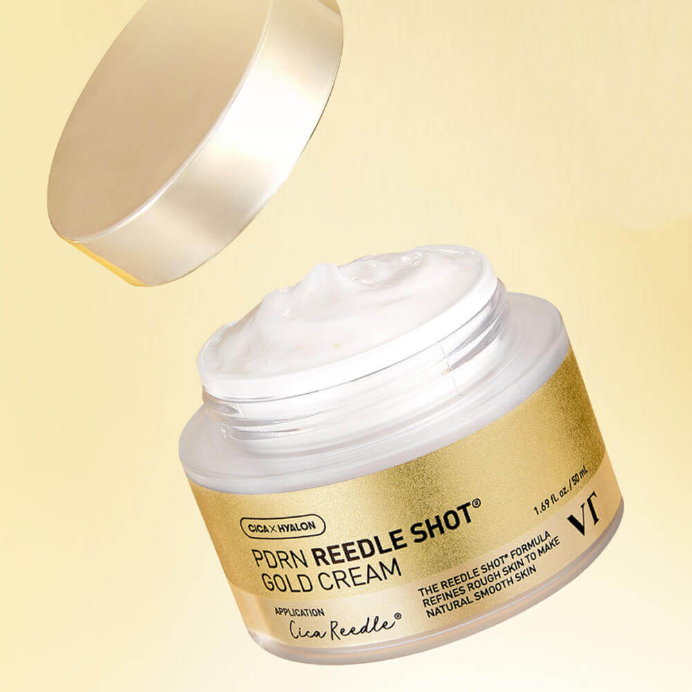 Омолаживающий крем с золотом и ПДРН VT Cosmetics PDRN Reedle Shot Gold Cream
