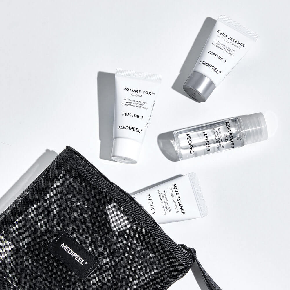 Антиоксидантный набор миниатюр с эффектом лифтинга MEDIPEEL Peptide 9 Aqua Essence Trial Kit