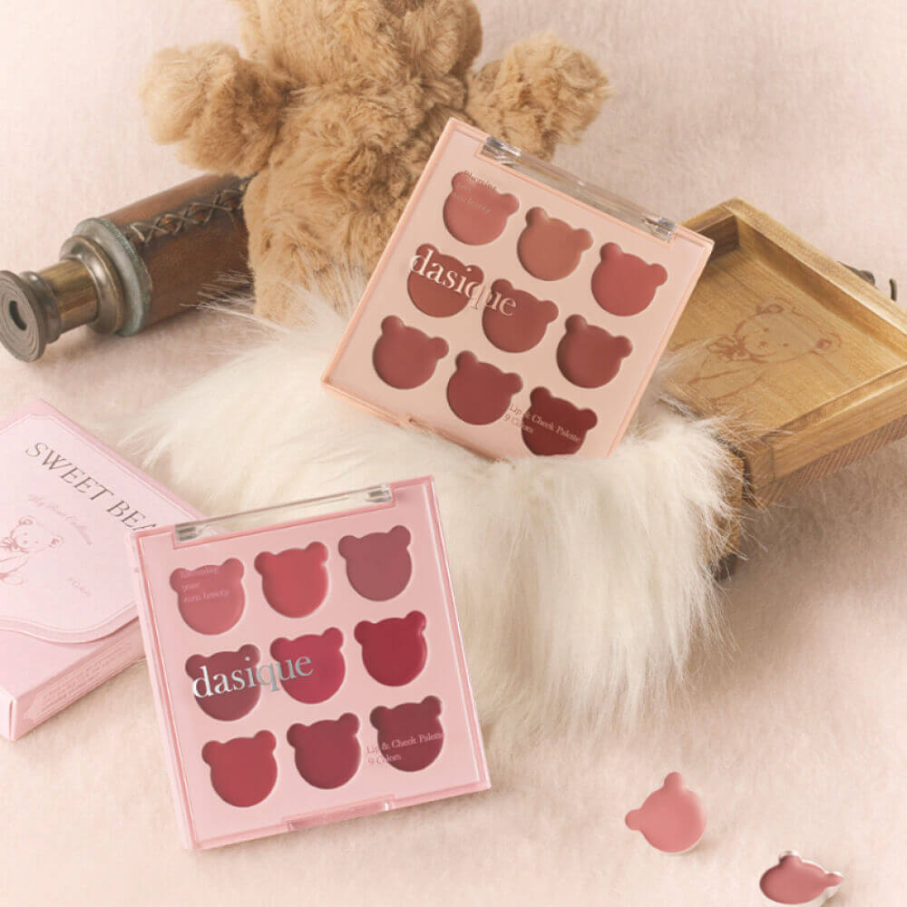 Кремовая палетка для макияжа губ и щёк Dasique Mood Painting Lip & Cheek Palette 06 Sweet Bear