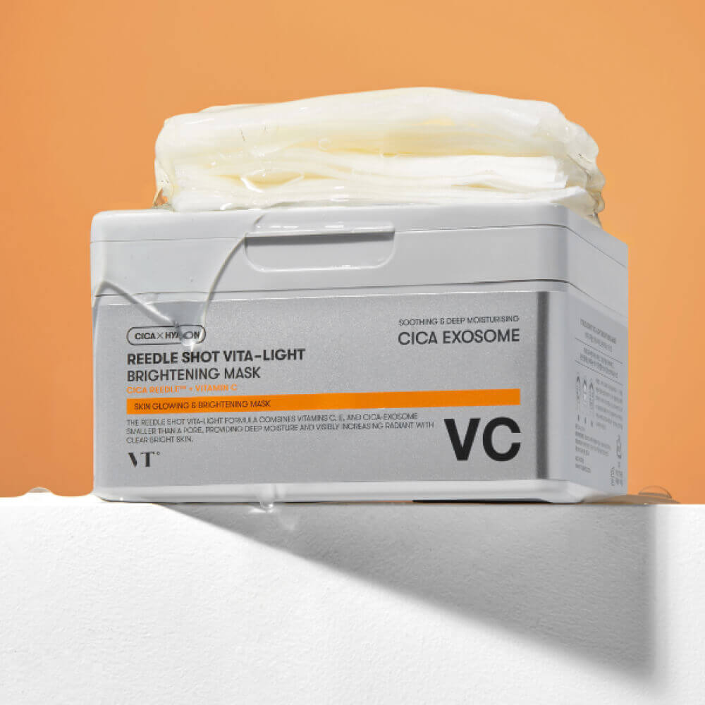 Набор осветляющих тканевых масок с микроиглами VT Cosmetics Reedle Shot Vita-Light Brightening Mask Набор осветляющих тканевых масок с микроиглами VT Cosmetics Reedle Shot Vita-Light Brightening Mask