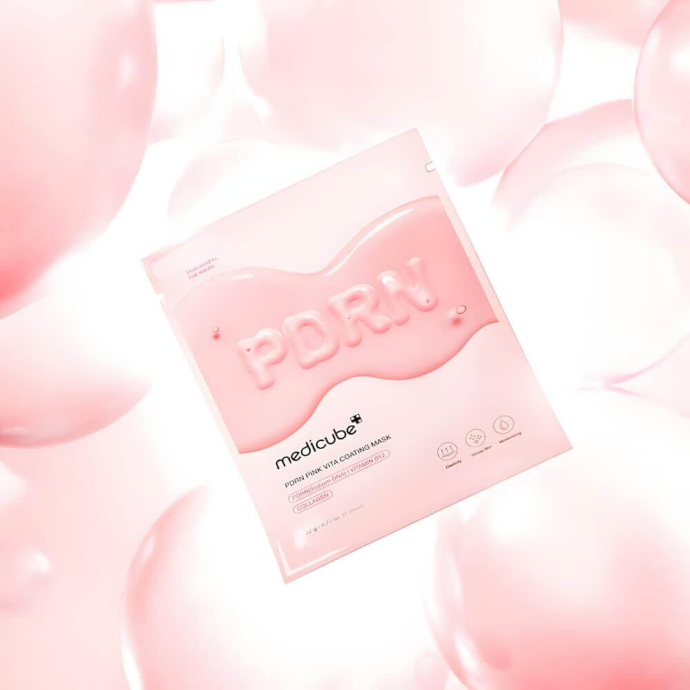 Тканевая маска с ПДРН и коллагеном для сияния кожи medicube PDRN Pink Vita Coating Mask