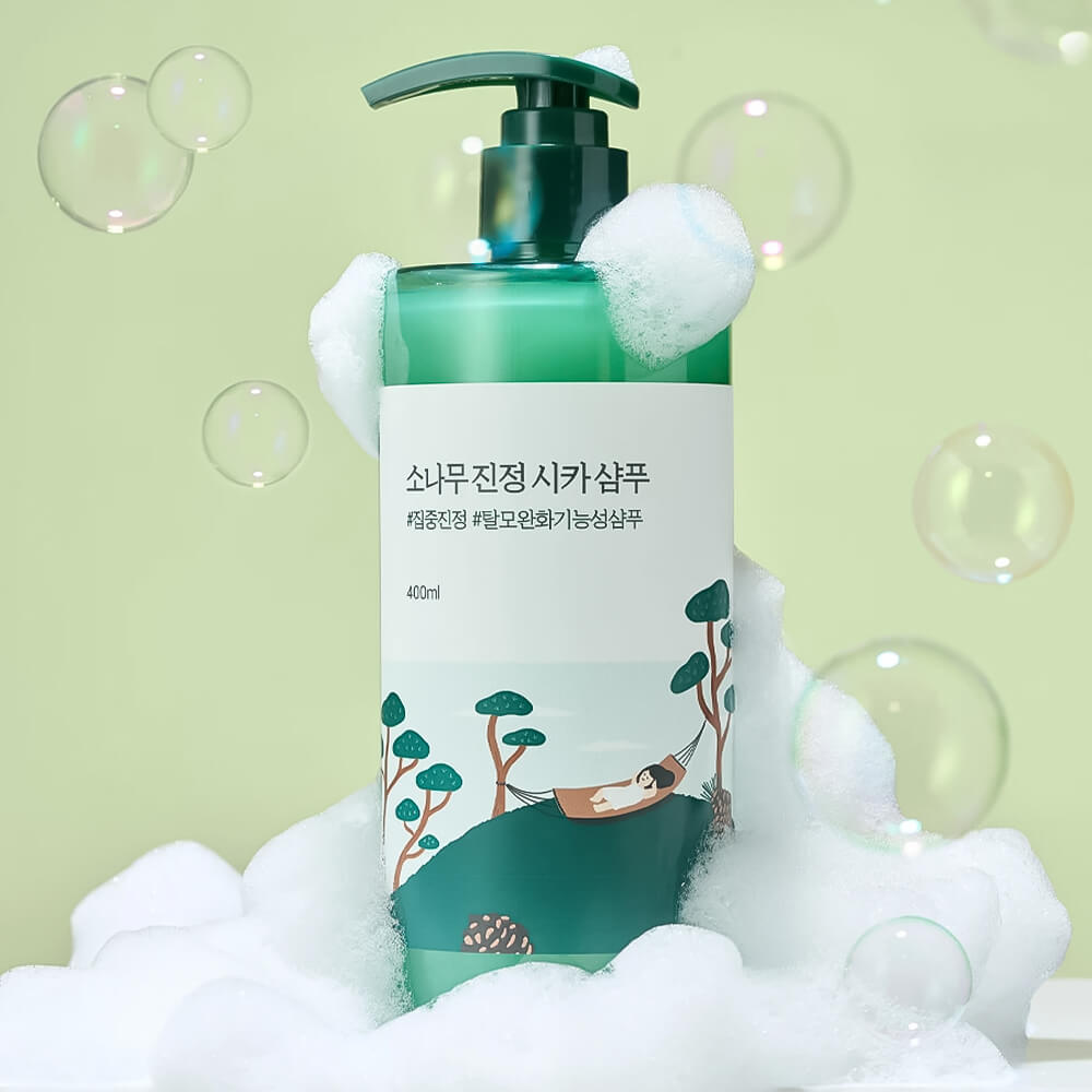 Себорегулирующий шампунь с экстрактом сосны Round Lab Pine Calming Cica Shampoo 400мл
